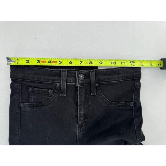 Rag & Bone Jeggings Size 26 High Rise Denim Leggings Black Grunge Goth P… - Picture 13 of 16